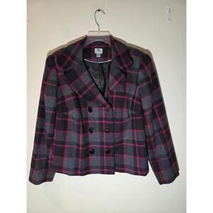 Worthington Women's Black, Gray and Pink Blazer/Jacket 1X